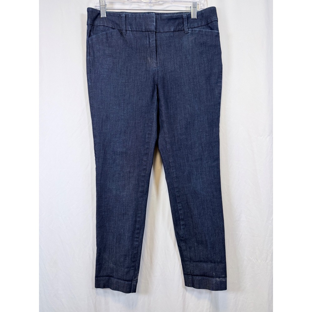 New York & Company Pants 7th Avenue Design Studio Blue Slim Ankle Size 6